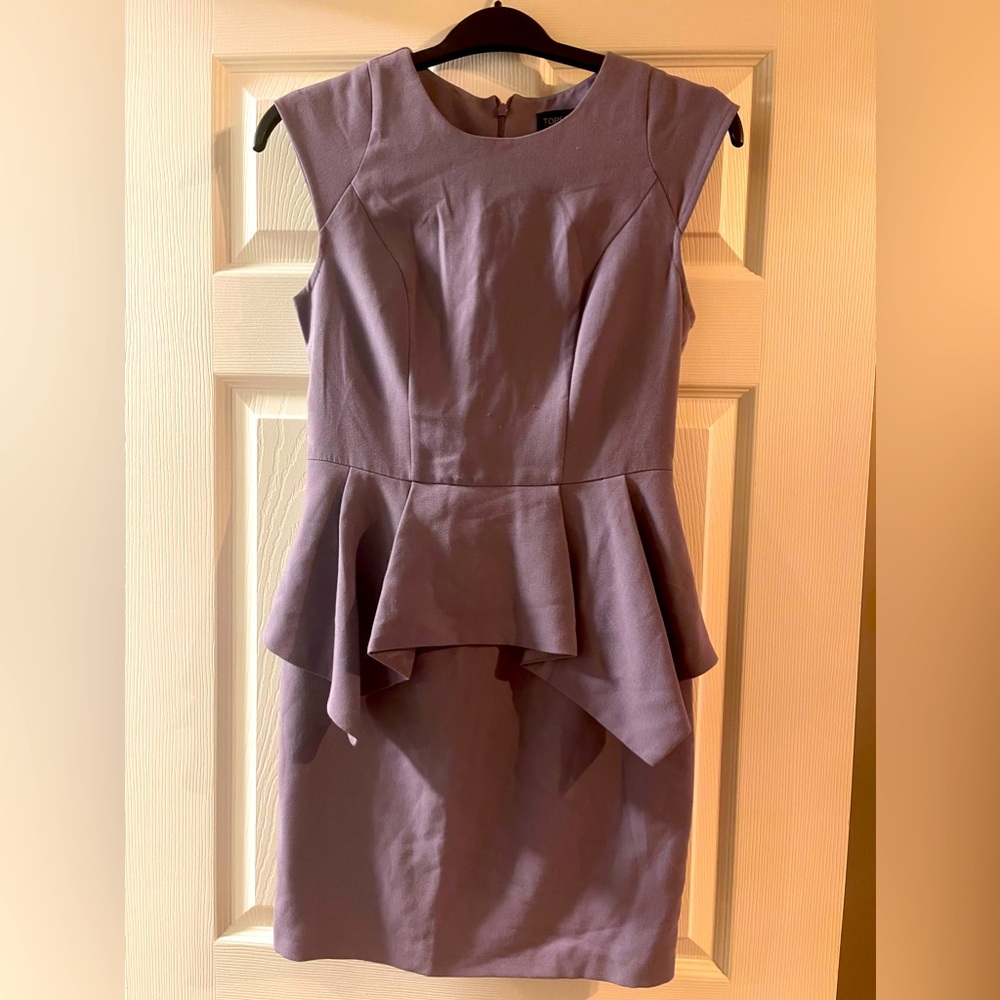 Light purple mini peplum dress from Topshop size US6